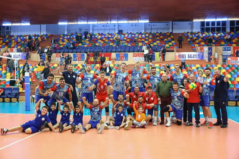 CSM Arcada va juca duminică cu Olympiakos Pireu finala pentru grupele principale din CEV Champions League