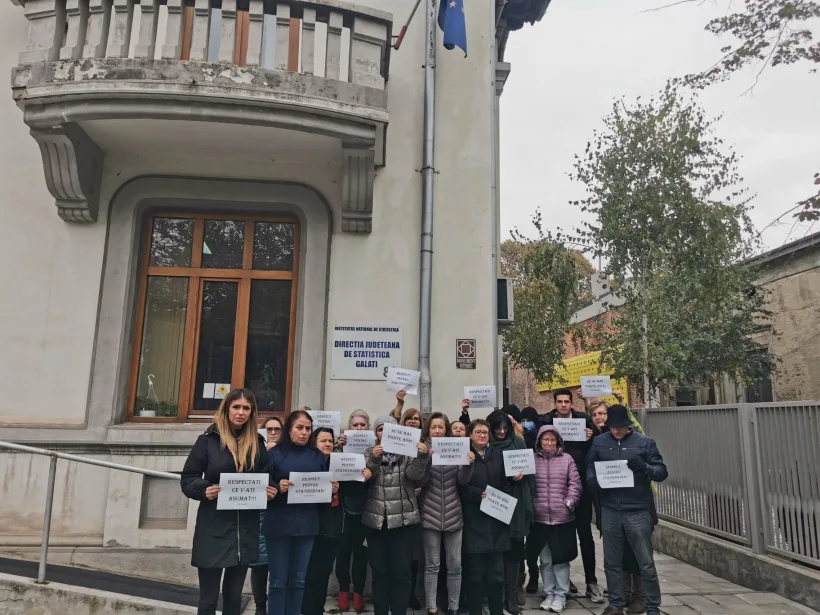 Și statisticienii gălățeni au început protestele