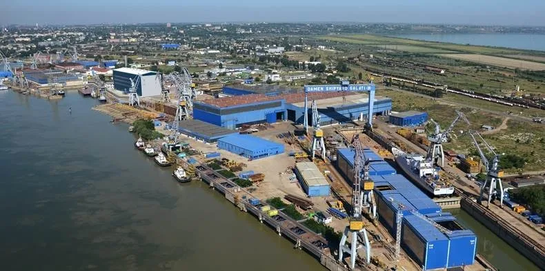 O navă „portavion de drone” construită la Șantierul Naval Damen Galați