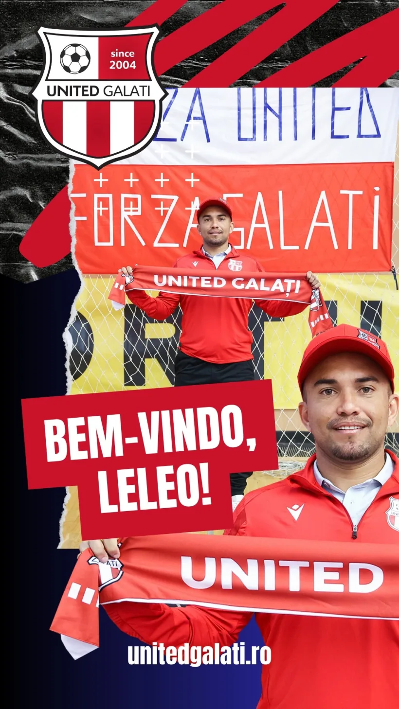 Campioana United l-a transferat pe brazilianul Leonardo Moura „Leleo”