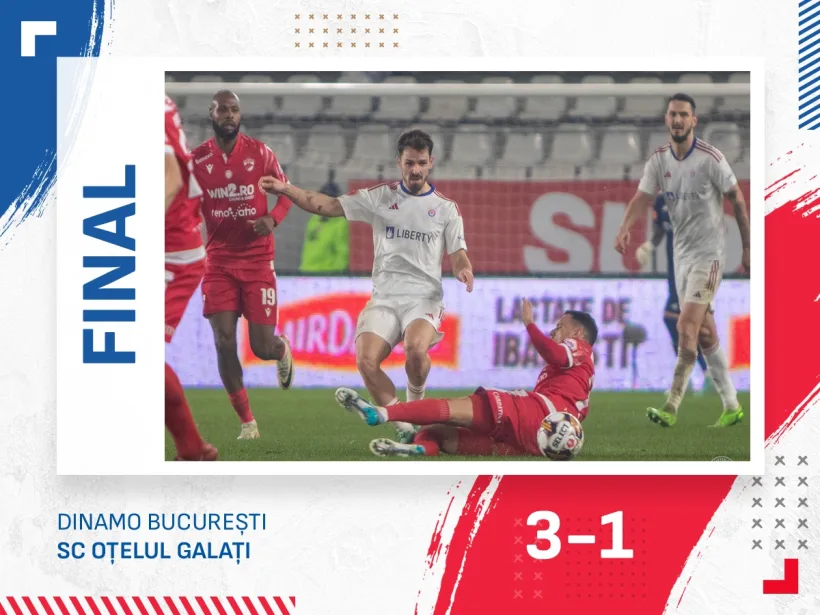 Oţelul a pierdut fără drept de apel cu Dinamo