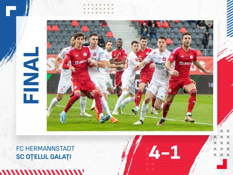 Oţelul la cea mai clară înfrângere din Superligă