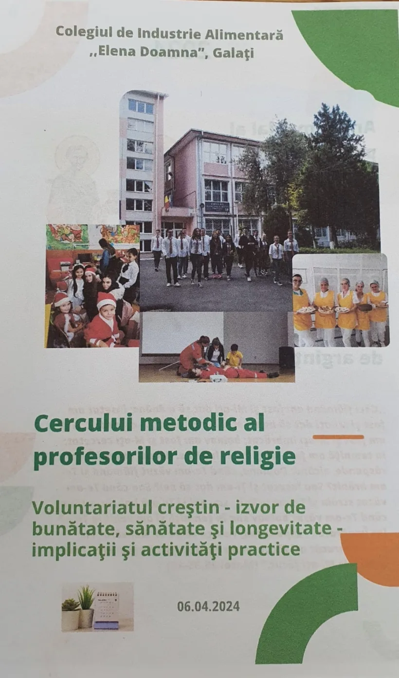 Cerc metodic al disciplinei religie cu participarea profesorilor de specialitate din școlile gălățene