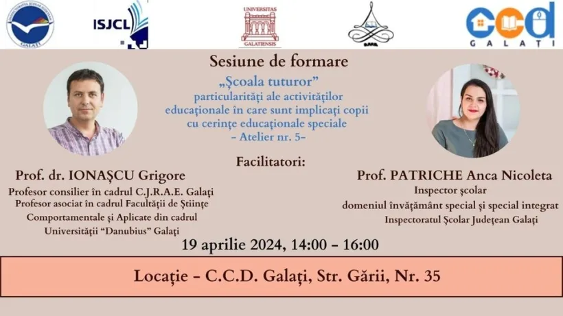 „Școala tuturor”, activitățile pentru copii gălățeni cu cerințe educaționale speciale