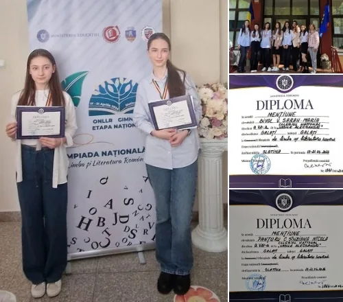 Două eleve de la CNVA Galați, pe podium la Olimpiada de limba română