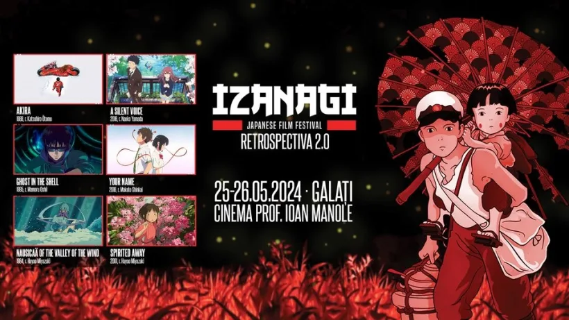 IZANAGI: Retrospectiva 2.0. Festival de animație japoneză la Cinema „Prof. Ioan Manole”