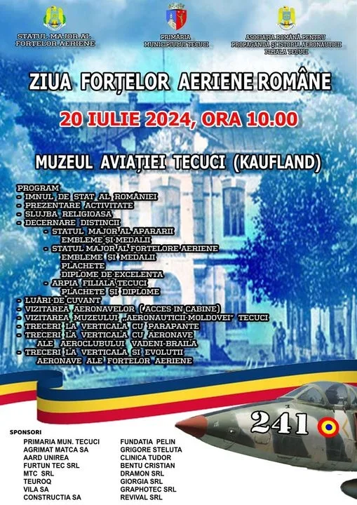 Ziua Forțelor Aeriene Române, sărbătorită la Tecuci