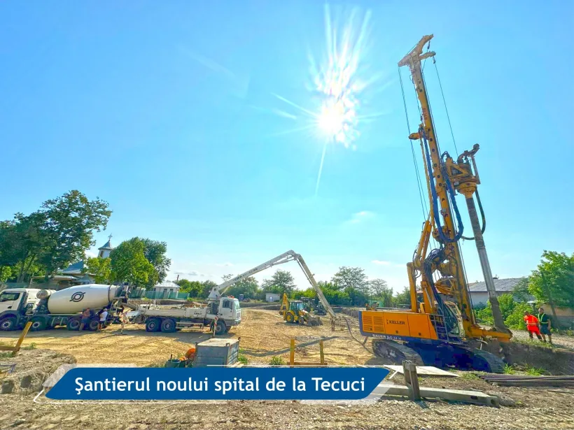 Costel Fotea: Au început forajele pentru fundația noului spital de la Tecuci