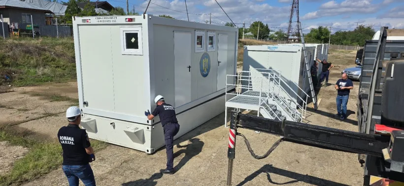 Module dormitor instalate pentru sinistrații gălățeni