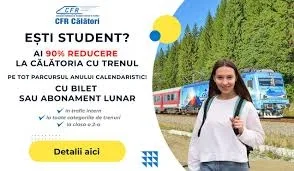 Reduceri la călătoria cu trenul pentru studenți