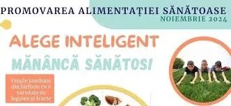 Campania naţională "Alege inteligent, mănâncă sănătos!"  promovează obiceiurile alimentare