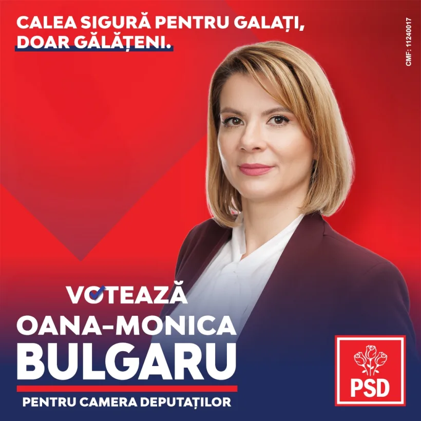 Oana Monica Bulgaru candidează pe lista PSD pentru Camera Deputaților și îndeamnă la transparență administrativă și financiară