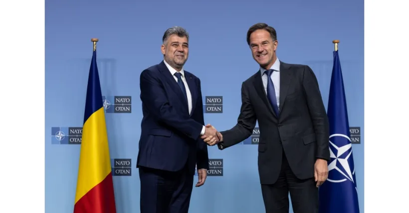 Premierul Ciolacu i-a cerut șefului NATO „consolidarea Flancului Estic la Marea Neagră şi întârirea prezenţei aliante în România”