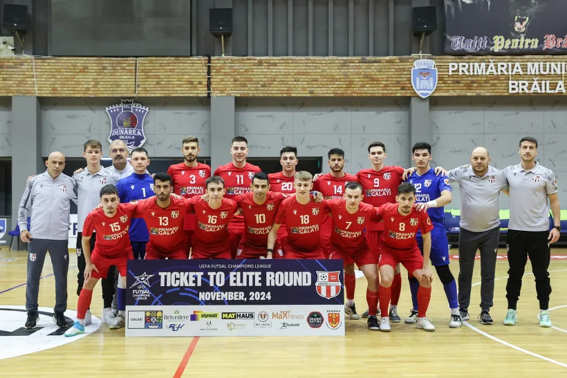 Campioana României, United Galați joacă pentru calificarea în Final Four-ul UEFA Futsal Champions League