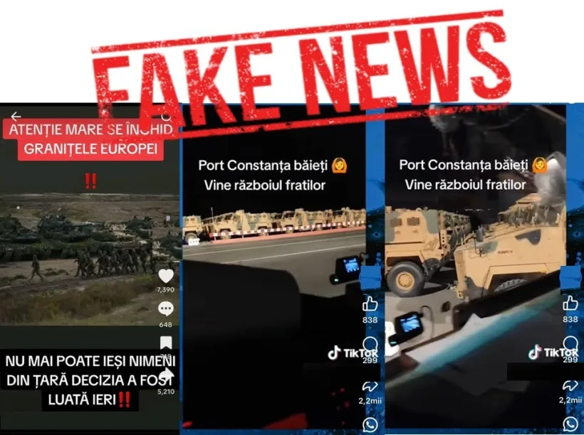 MApN anunță noi dezinformări pe TikTok legate de pregătiri de război