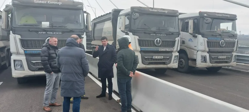Costel Fotea: Au început testele de rezistenţă ale podului hobanat