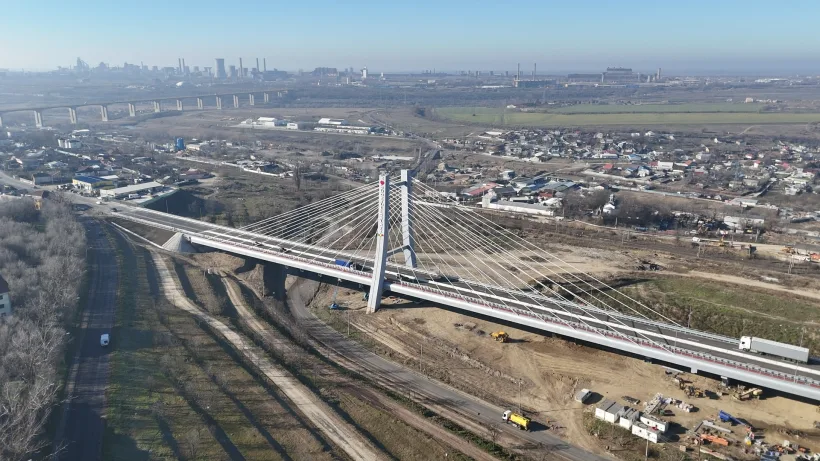 S-a deschis circulația pe podul hobanat al Drumului de Centură Galați. Costel Fotea: Continuăm să construim împreună
