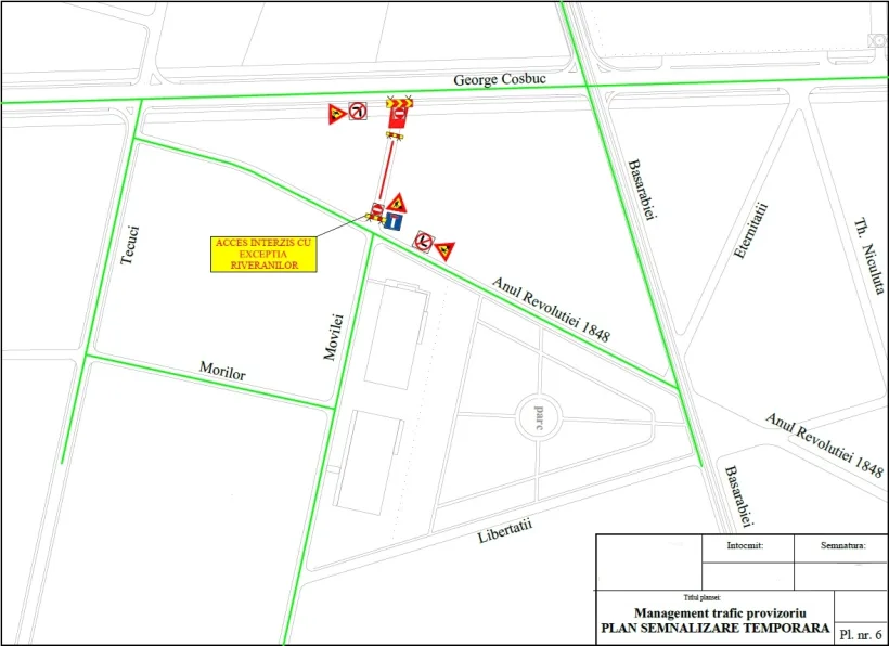 O stradă importantă din Galați, închisă pentru lucrări până pe 22 mai