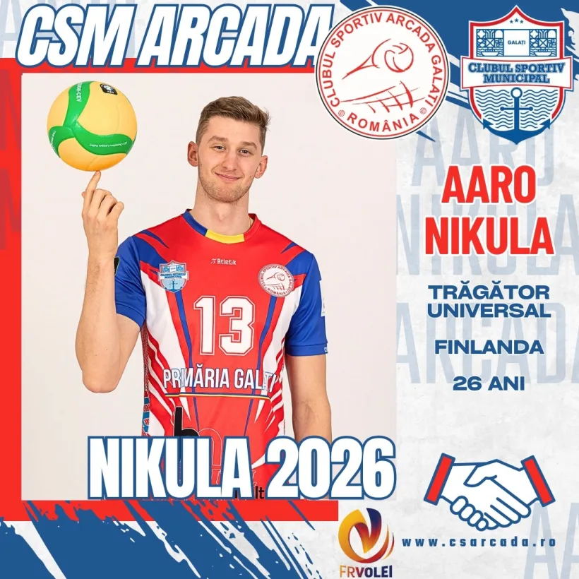 Un internaţional finlandez de 212 cm a semnat pentru CSM Arcada