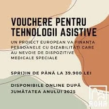 Oportunitate importantă pentru copiii cu dizabilități! Vouchere de 39.900 lei pentru tehnologii asistive