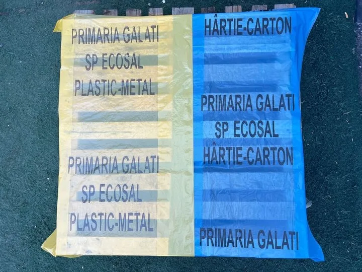 Saci pentru colectarea selectivă, distribuiți în zona de case din Galați