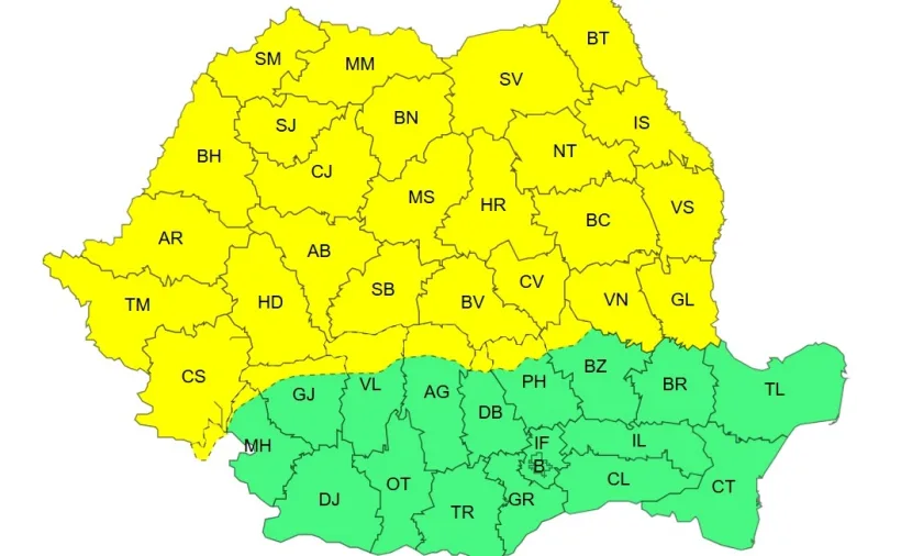 Cod galben de ceață în Galați: circulație îngreunată și vizibilitate redusă