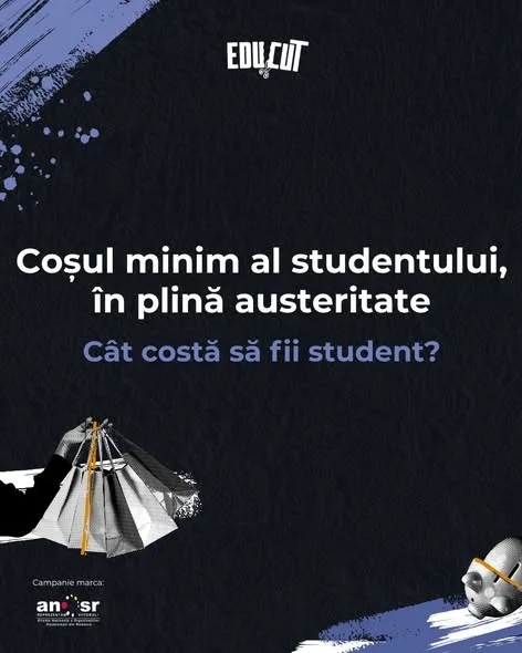 „Coșul minim al studentului, în plină austeritate”