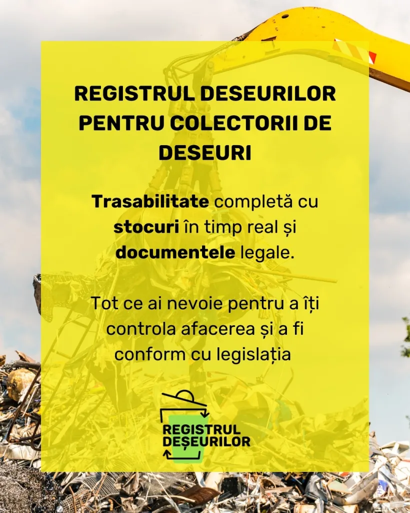 Registrul Deșeurilor are un nou modul, dedicat colectorilor