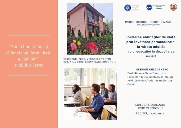 Profesorii de științe socio-umane gălățeni și rolul educației în dezvoltarea socială