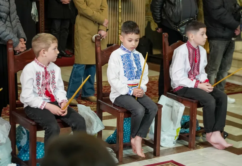 Ritualul spălării picioarelor, la Catedrala Arhiepiscopală din Galați