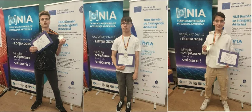 Rezultate gălățene deosebite la Olimpiada Națională de Inteligență Artificială!
