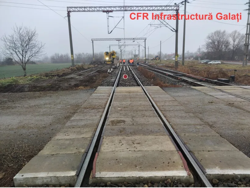 Lucrări la infrastructura feroviară din județul Galați