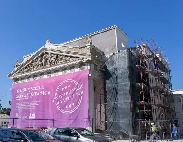 Lucrările la Teatrul Dramatic din Galați avansează. Clădirea istorică, într-un amplu proces de reabilitare cu fonduri PNRR