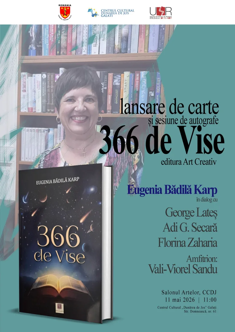 „366 de vise”, lansare de carte la Salonul Artelor din Galați
