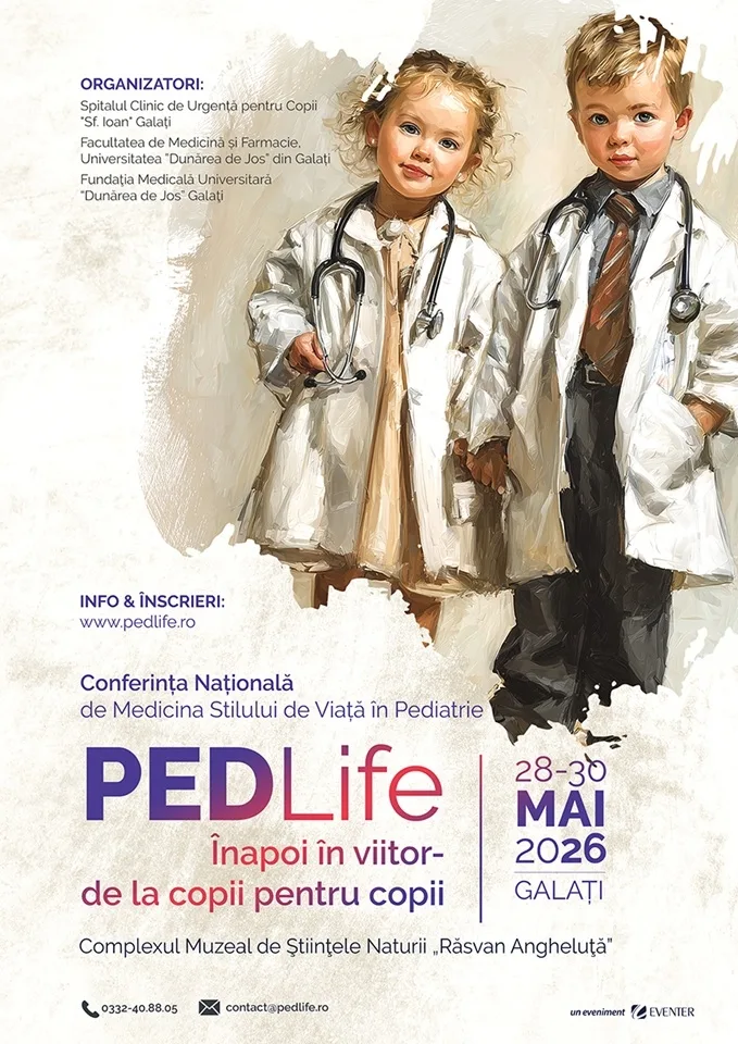 Prima conferință medicală dedicată stilului de viață al copiilor, la Galați