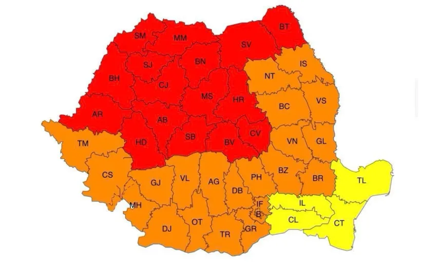 Galațiul intră sub Cod portocaliu de caniculă