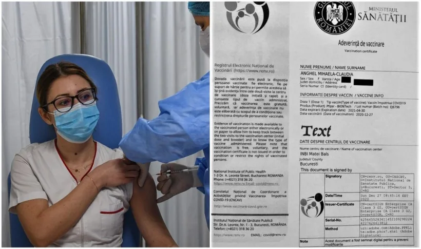Adeverința de vaccinare, un alt document personal fără valoare pe perioada restricțiilor