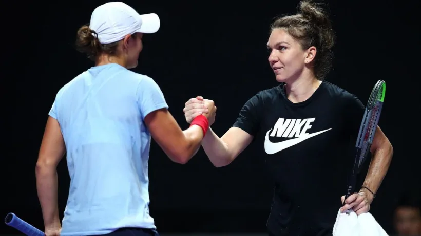 Meci demonstrativ Simona Halep - Ashleigh Barty la Adelaide