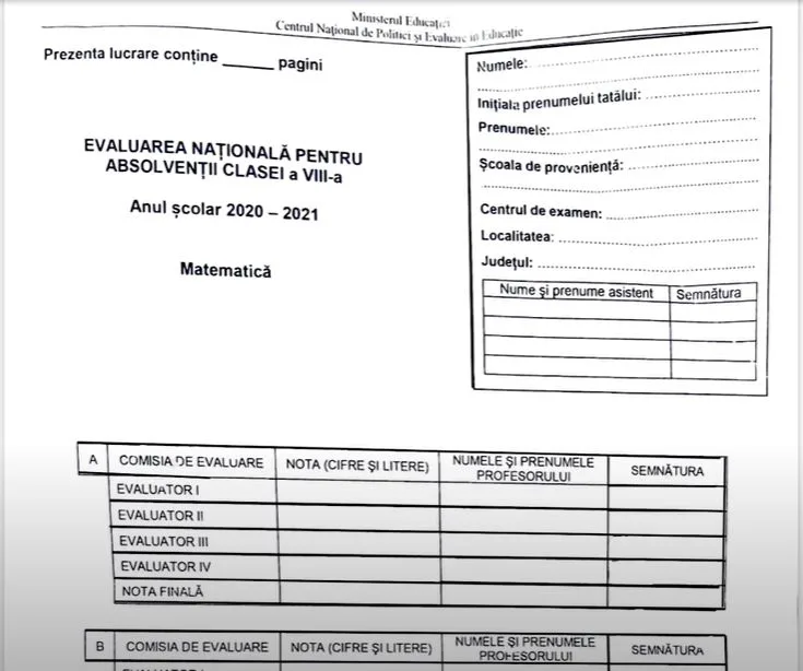 Rezultate Evaluarea Națională 2021, simulare