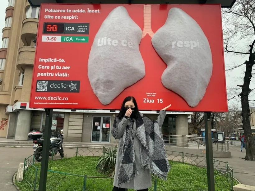 Plămânii plini cu particule toxice, trimiși prin poștă la Guvern de Comunitatea Declic