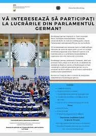 Burse internaționale: Stagii de practică parlamentară internațională în Bundestagul german