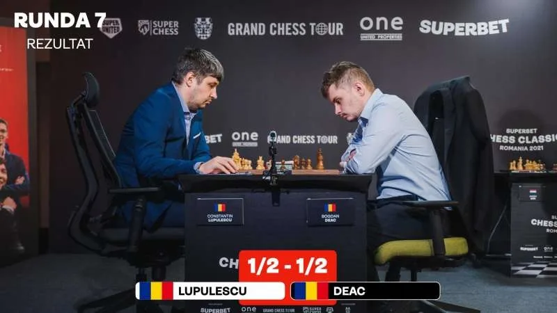 Remiză pentru Lupulescu la Superbet Chess Classic Romania 2021