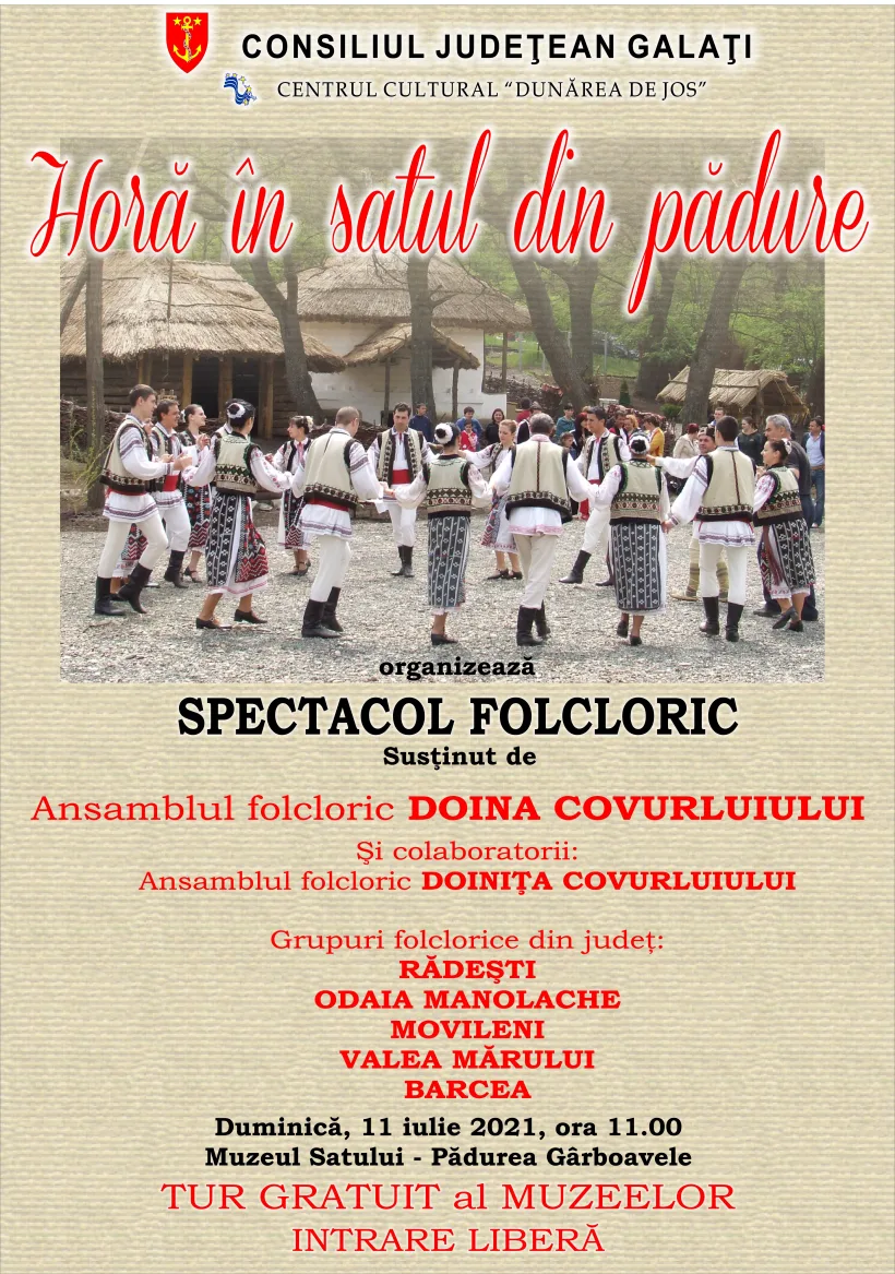 Mare Sărbătoare Mare, la Galați - ”Horă în satul din pădure”