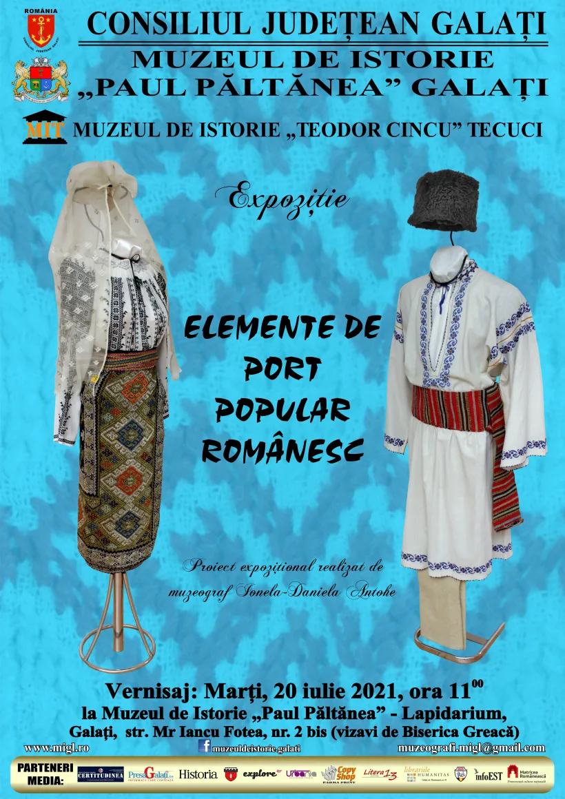 Expoziție de port popular românesc, la Muzeul de Istorie „Paul Păltănea” din Galați