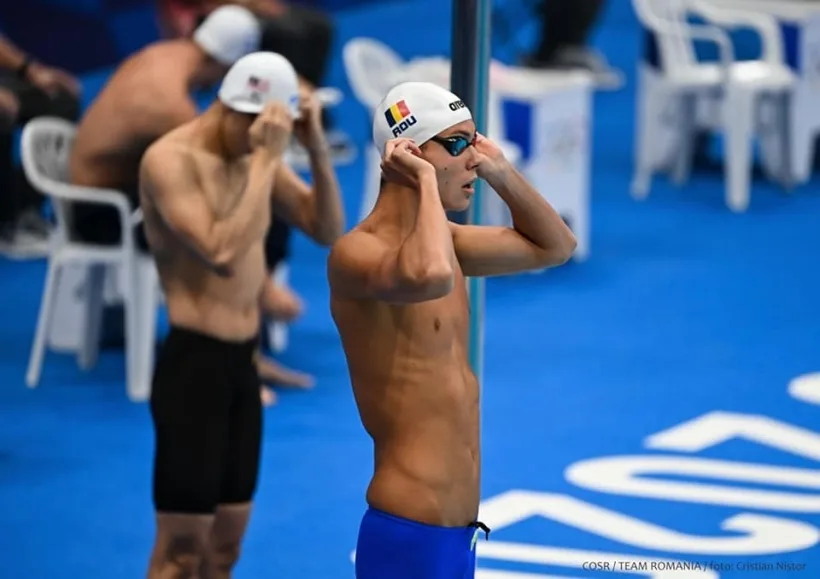 Juniorul David Popovici, la două sutimi de bronzul olimpic la 200 m liber