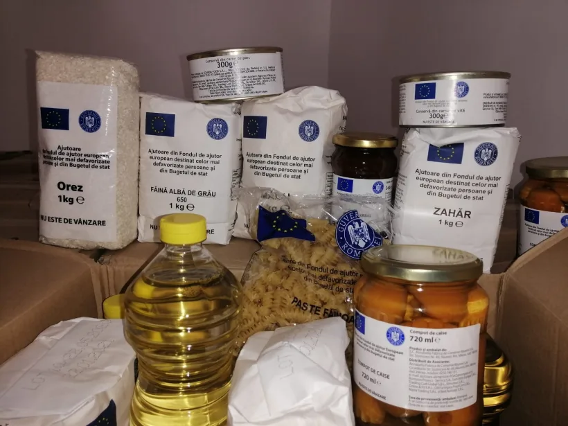 Pachete gratuite cu alimente și produse de igienă de la UE, pentru cei mai nevoiași gălățeni