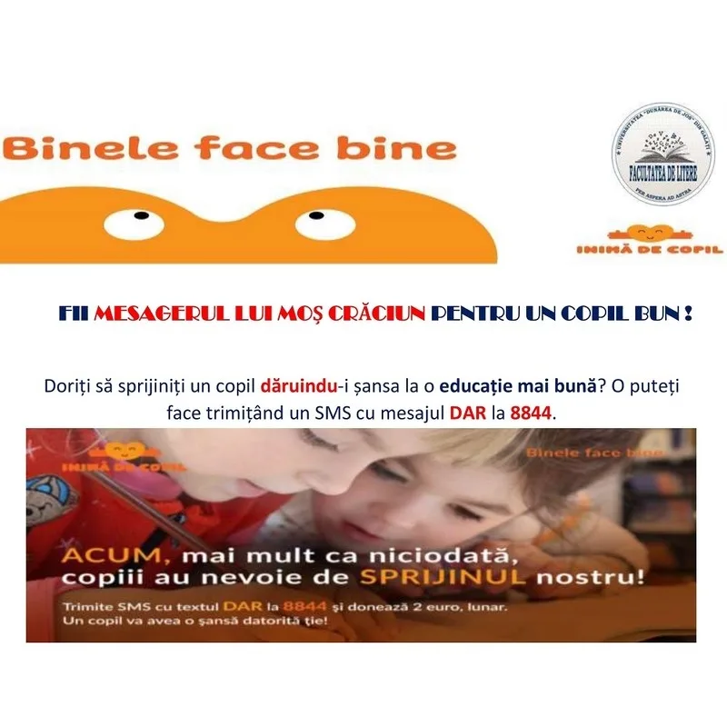 Mesagerii lui Moș Crăciun pleacă de la Universitate