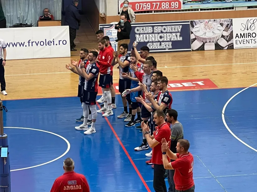 Finala Cupei României la volei masculin: CSM Arcada Galaţi -Steaua Bucureşti