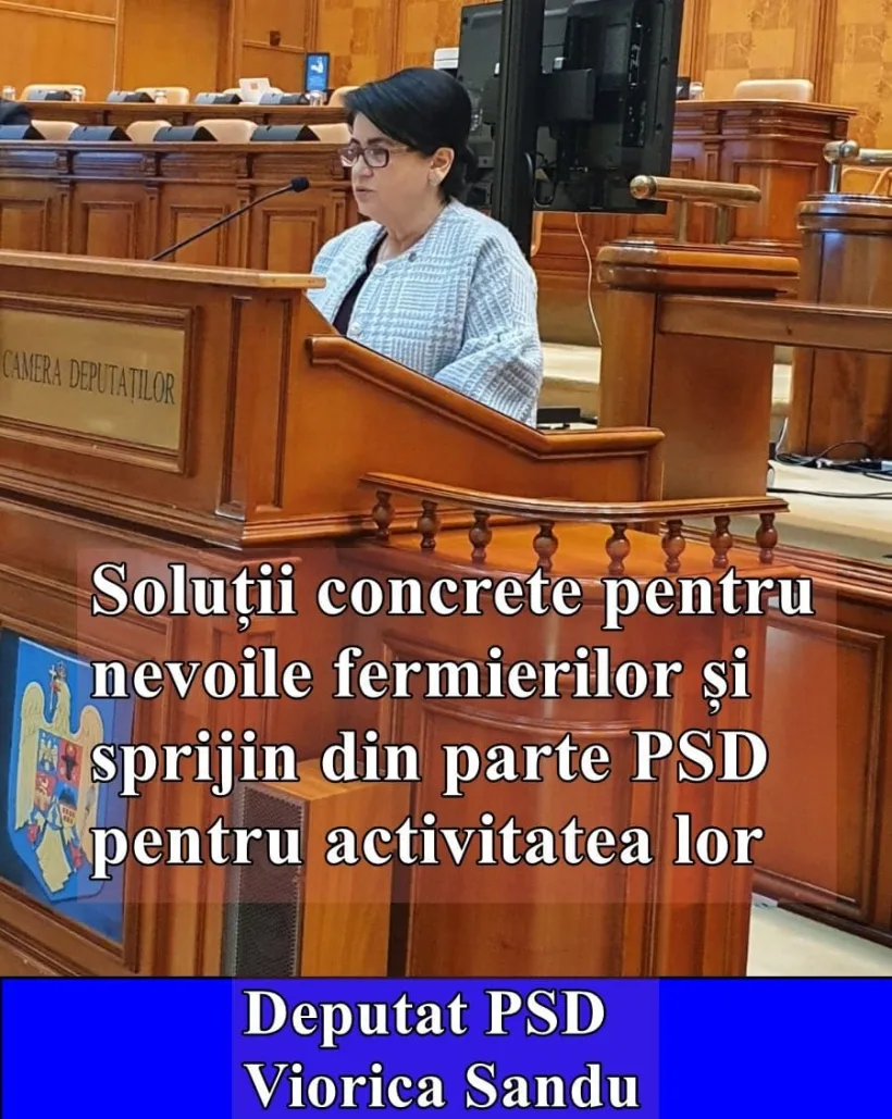 Deputatul Viorica Sandu: Soluții concrete pentru nevoile fermierilor și sprijin din partea PSD pentru activitatea lor
