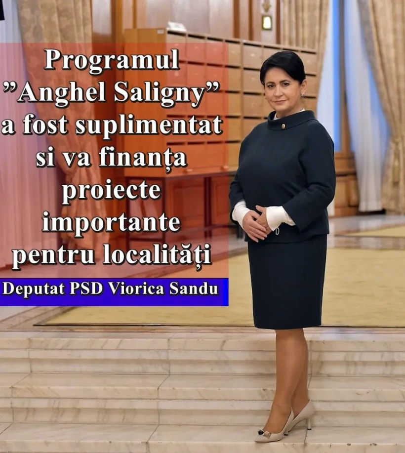 Deputatul Viorica Sandu: Programul „Anghel Saligny” a fost suplimentat si va finanța proiecte importante pentru localități